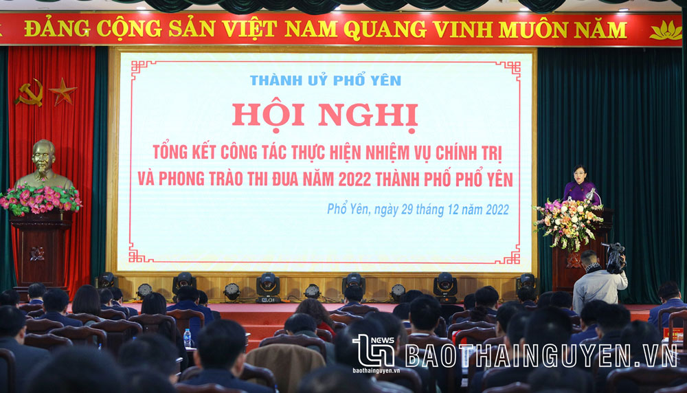 Phấn đấu xây dựng TP. Phổ Yên xanh - thông minh - năng động